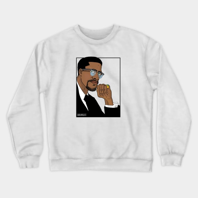 Malcolm X Crewneck Sweatshirt by TambuStore